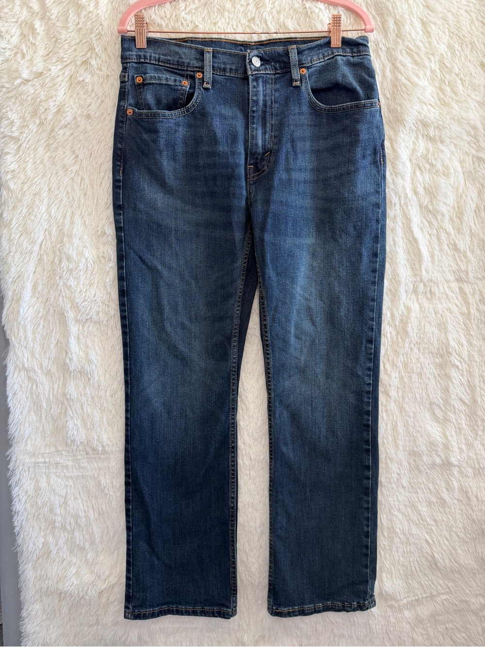 Levi's Mens 527 Slim Bootcut Jeans Size 32x30 Dark Blue Wash Casual Workwear